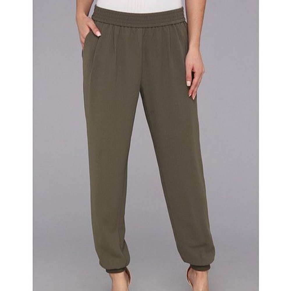 Joie Forest Green Mariner Elastic Stretch Pants Size Small
